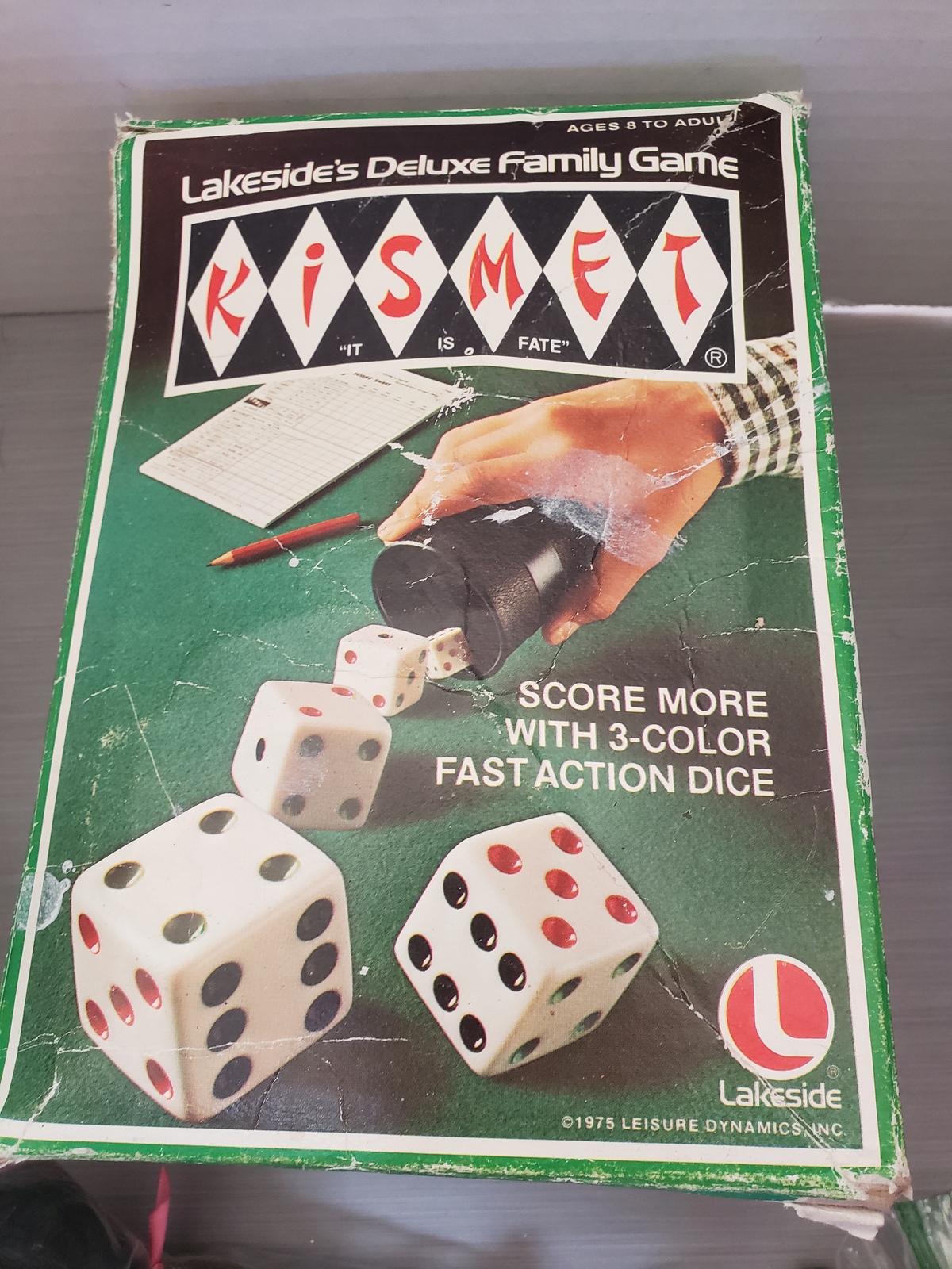 1975 Kismet Dice Game Lakeside's Deluxe Family Game Contemporary