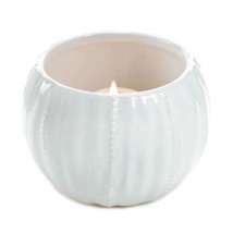 White Round Ceramic Candle Holder - $4.49