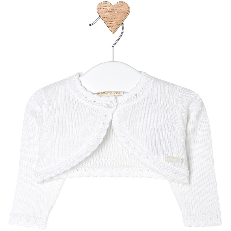 baby girl white cardigan sweater