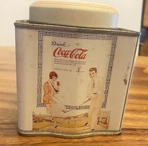 Vintage Coca Cola Tin 1989 Tennis & Golf Theme Atlanta GA Off White Lid - $10.88