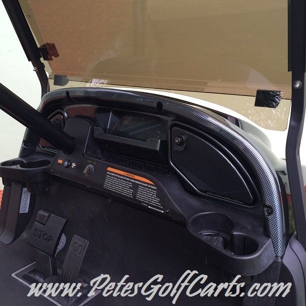 Club Car Precedent Golf Cart Carbon Fiber Dash Kit for 2008.5 and Up PushPull Golf Carts