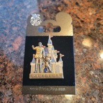 WDW Disney PIN 2002 Walt & Mickey Partners Statue Cinderella's Castle 3-D #10848 - $28.90