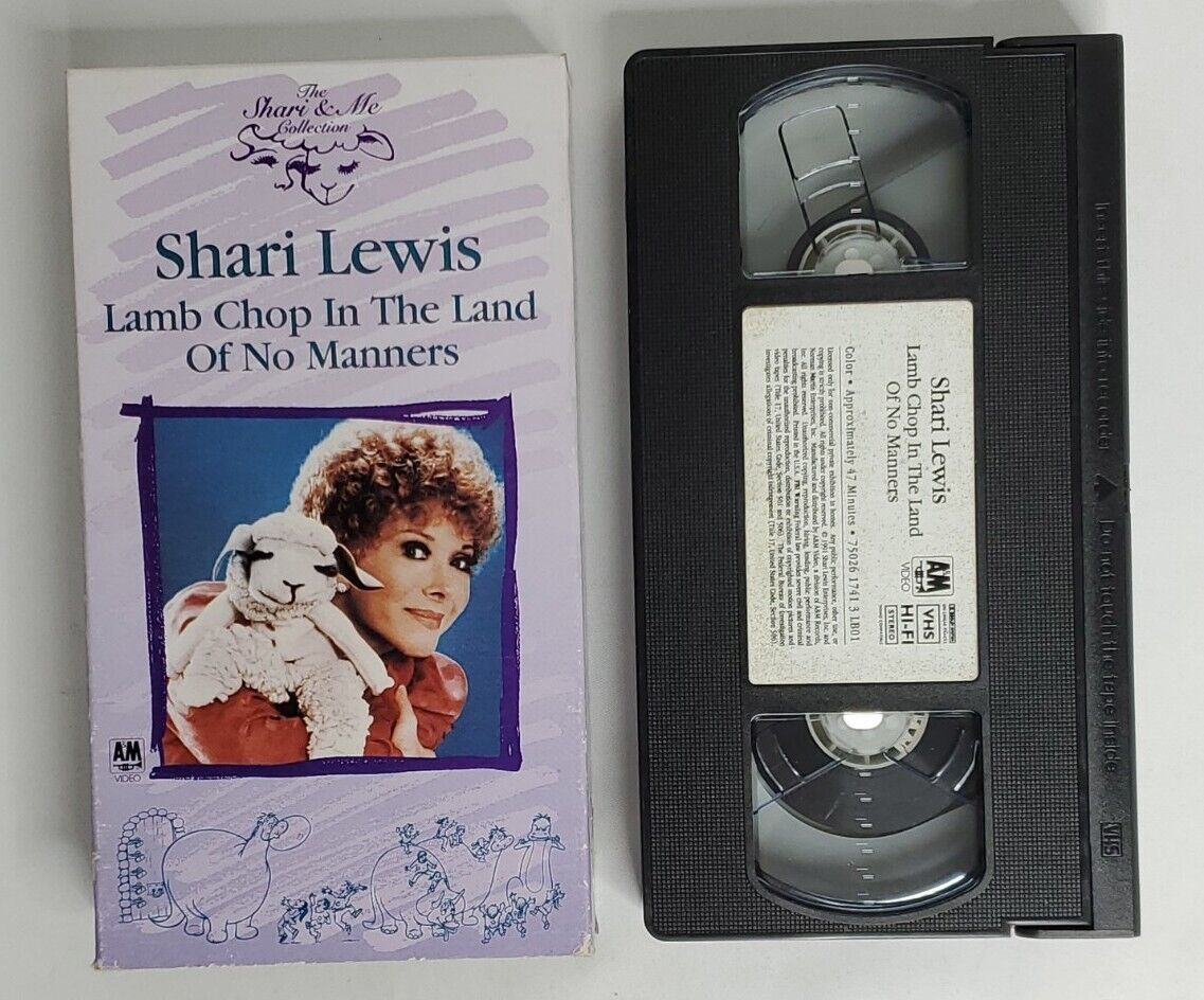 Shari Lewis VHS VCR Tape Lamb Chop in the Land of No Matters 47 Minute ...