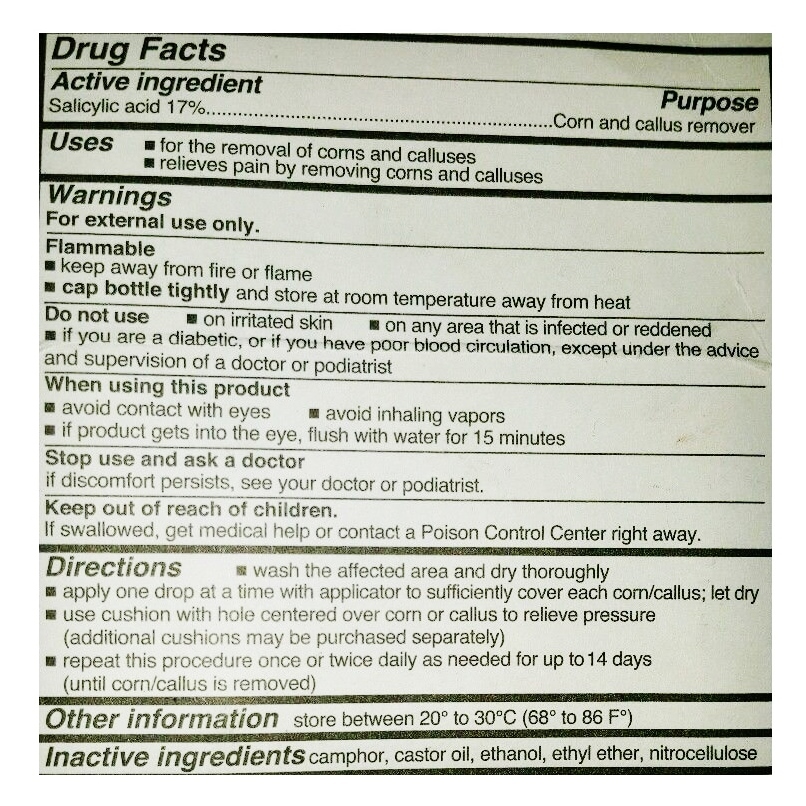 CVS Corn & Callus Remover Kit Liquid 0.5oz & Moleskin Padding Pack