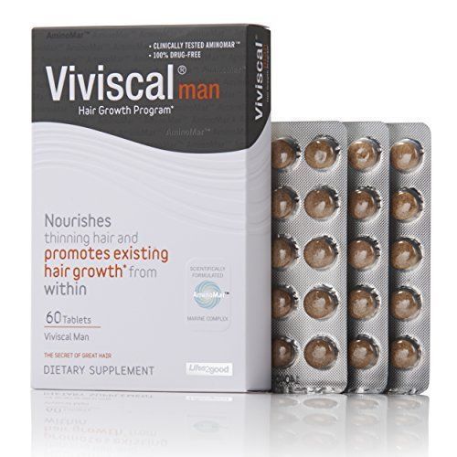 Viviscal Men 1 Hair Dietary Supplement Pills For Thinning/Balding Hair