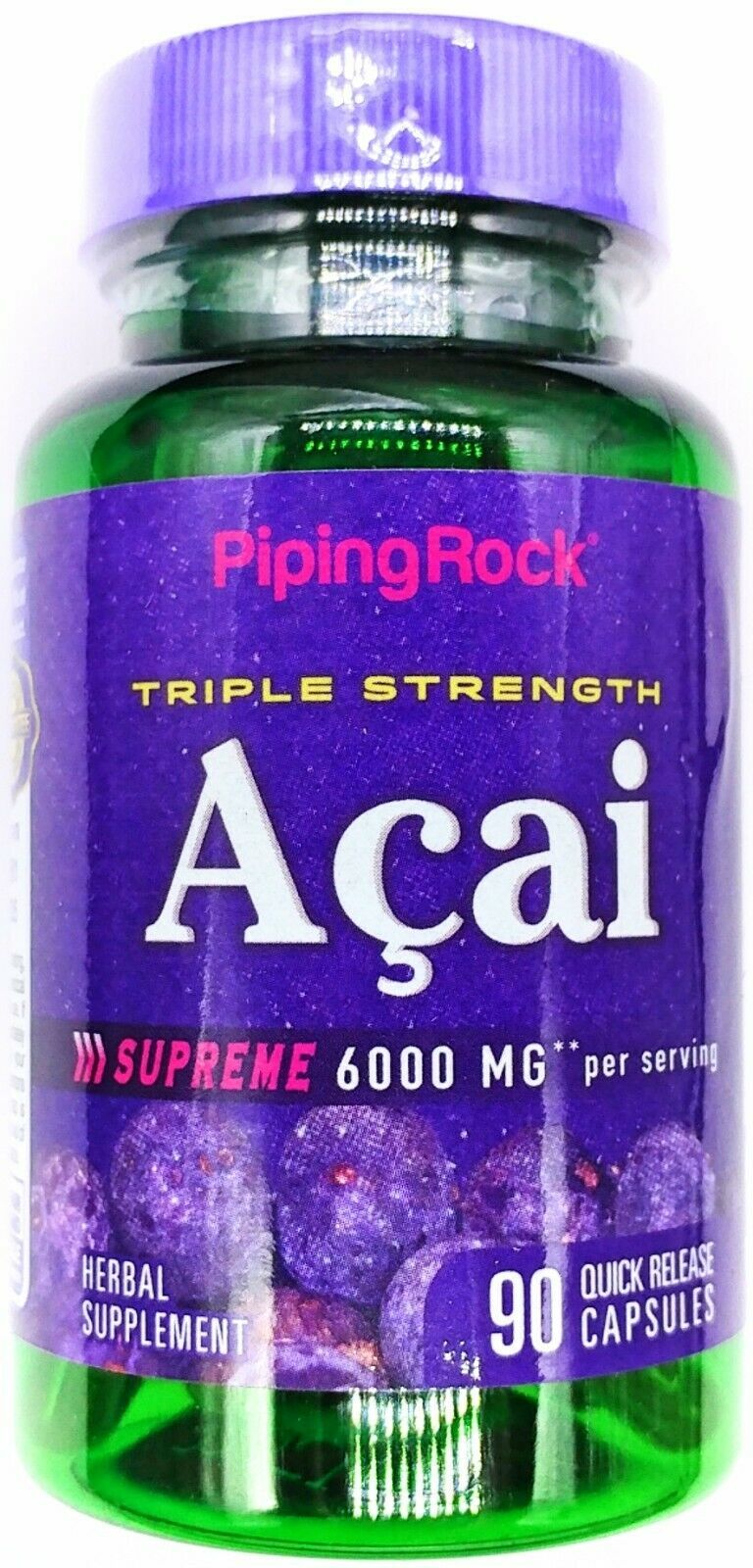 6000mg Triple Strength Acai Supreme Berry Extract Antioxidant 90 Capsules
