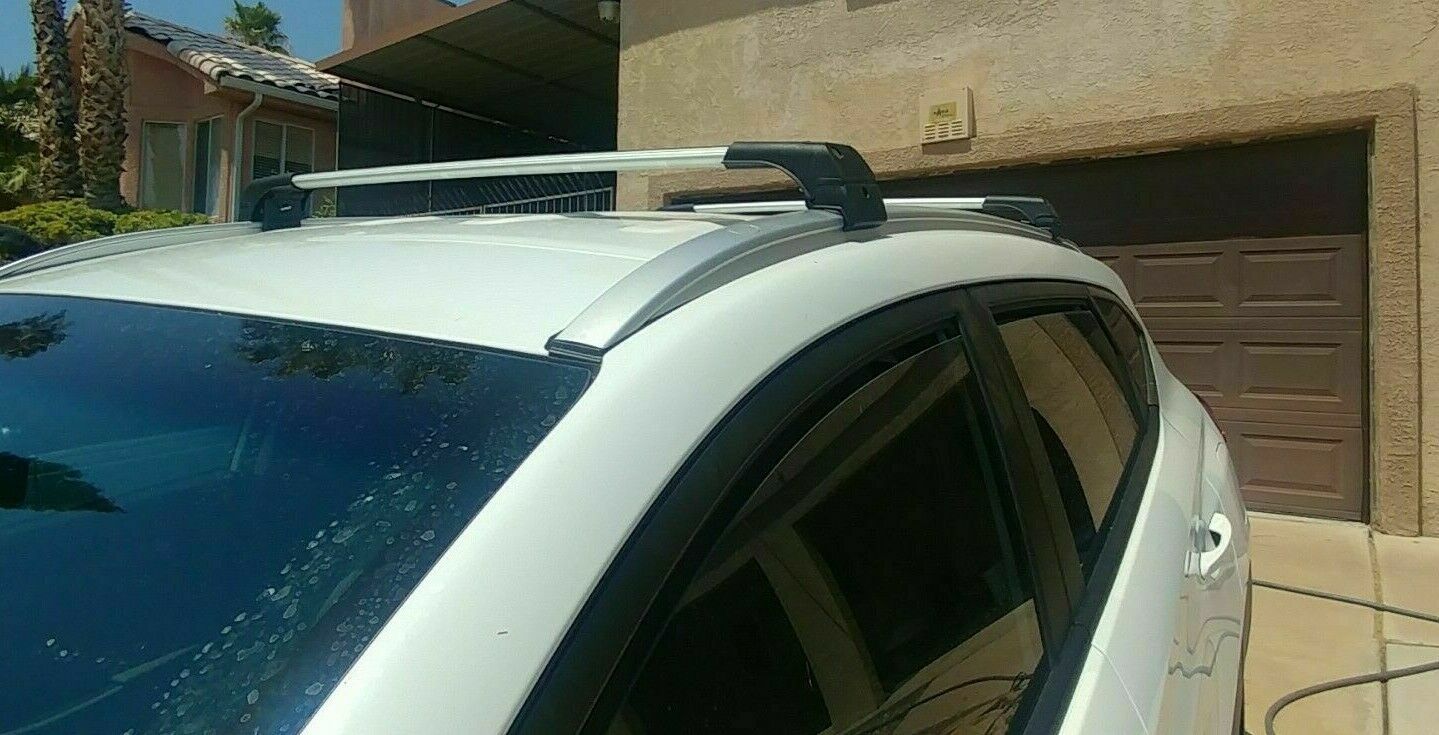 Silver Roof Rack Cross Bars For Hyundai TUCSON Hybrid 2022 Racks