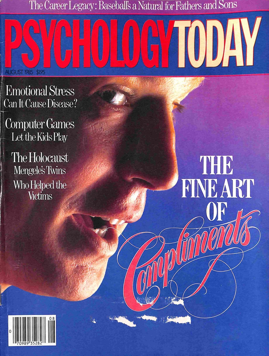 Psychology Today, August 1985 Magazine Back Issues