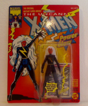 X-Men Storm 1991 Toy Biz Marvel Action Figure 4905 Power Glow Black Cost... - $10.00