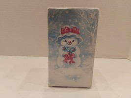 Vtg 1981 Avon Christmas Candle Holder W/candle Mrs. Snowlight Bayberry F... - $11.65