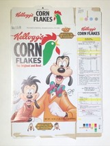Disney 1991 Goofy & Max Kellogg's Corn Flakes Goof Troop Empty Cereal Box - $5.00