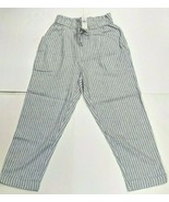 NWT American Eagle Women&#39;s Cuffed Drawstring Stripped Pant (Size Medium) - $25.73