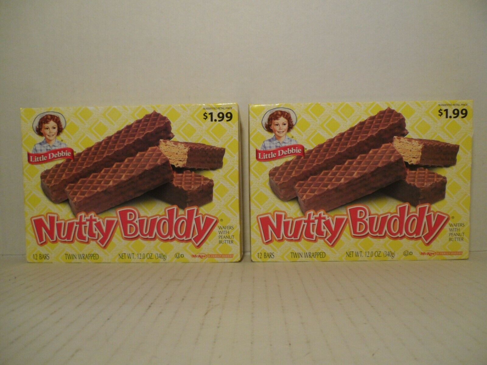 Little Debbie Snack Cakes Nutty Bars 24 Bars (2) Boxes FREE PRIORITY