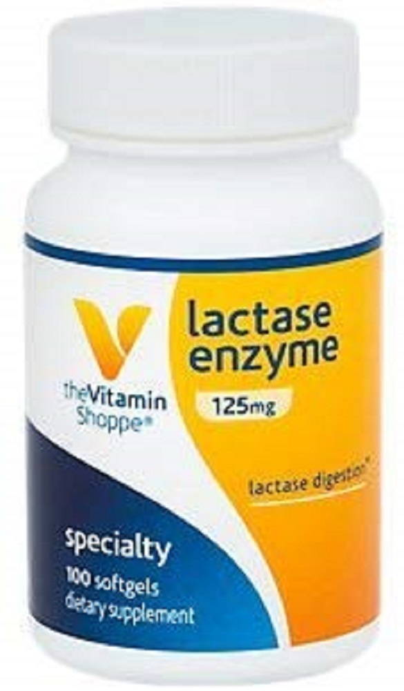The Vitamin Shoppe Lactase Enzyme 125MG, Supports Lactase or Dairy Digestion
