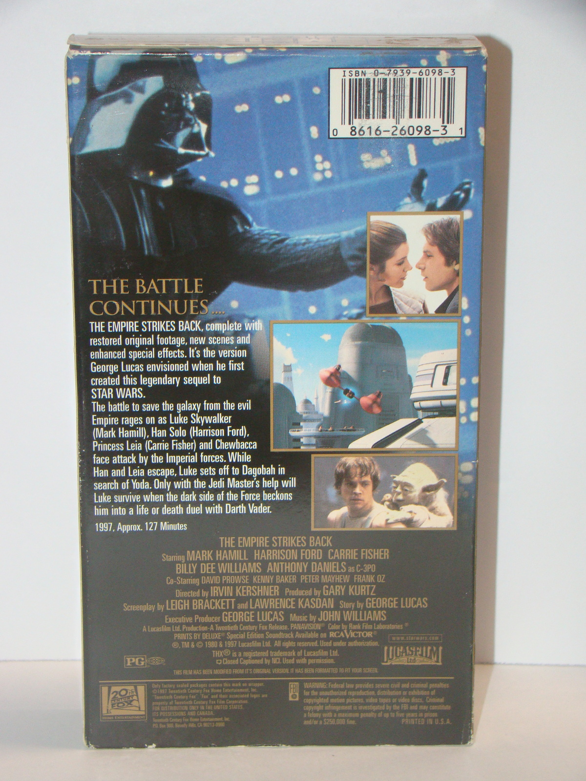 THE EMPIRE STRIKES BACK SPECIAL EDITION (VHS) VHS Tapes