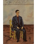 Frida Kahlo Self-Portrait with Cropped Hair Masterpiece Reproduction  - $18.81+