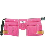 10 Pocket Suede Leather Kids Pink Tool Pouch Bag Belt - $27.95