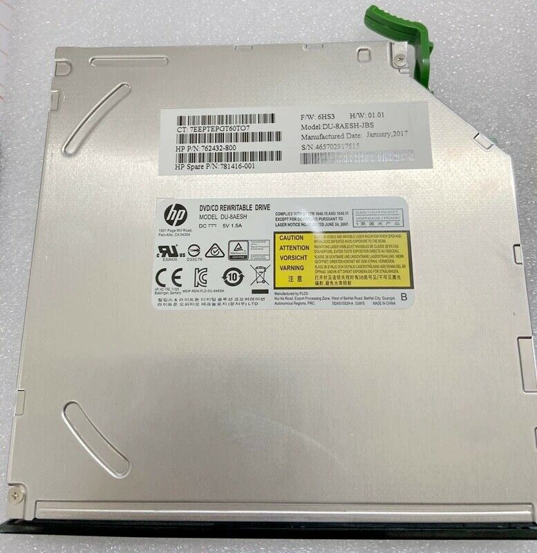 NEW 781416001 FOR HP Z440 Slim SATA DVDRW Drive Optical Drive 762432