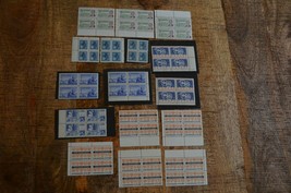 Canada Stamp Blocks 1955-1962 Alberta Red River Trans Canada La Verendry... - $21.28