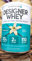 2 Pack Designer Whey Natural Whey Protein Powder French Vanilla Flavor - $58.41