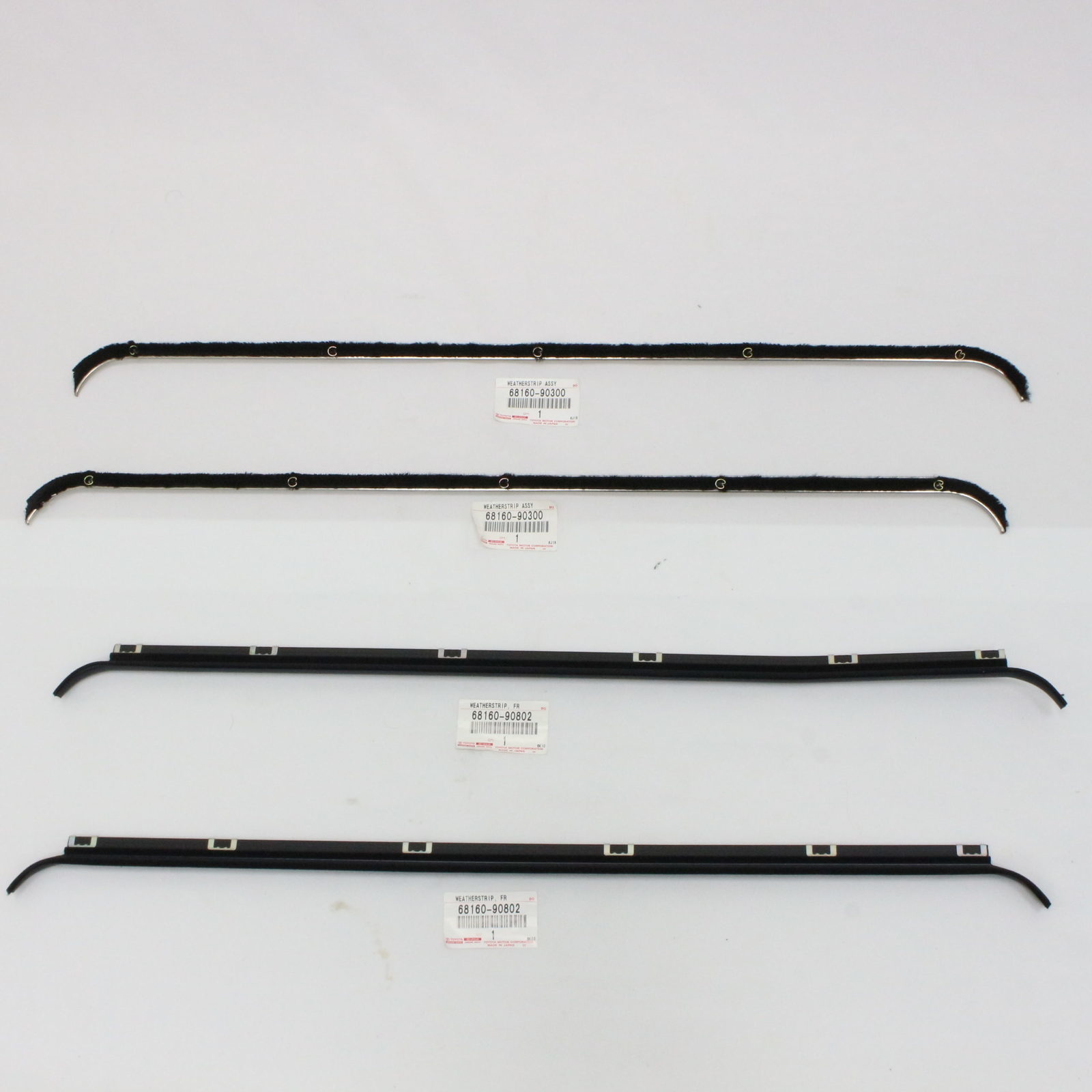 thumbnail image 2 of Door Glass Weatherstrip Kit For Toyota Land Cruiser FJ40 FJ45 – Front Left & Right – Set Of 4 2 of 2