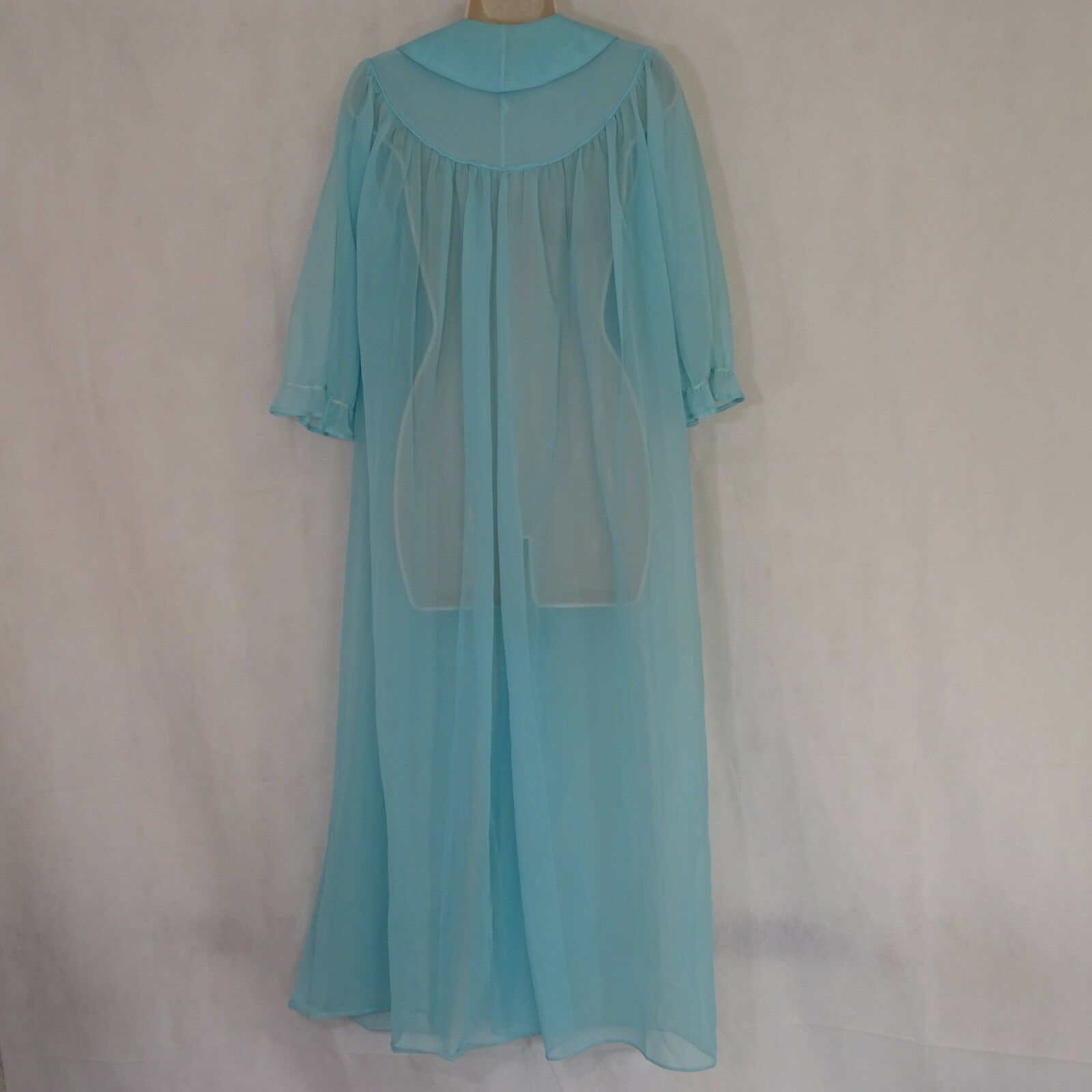 long sheer mesh robe