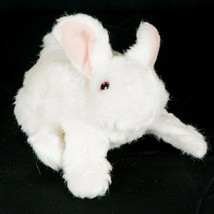 Folkmanis White Bunny Rabbit Puppet Plush 7&quot; Hand Soft Stuffed Animal Toy - $11.74