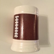 Vintage NFL stein mug official football ceramic 16 oz brown white - $13.00