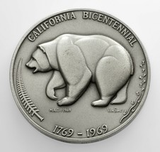 1796-1969 California Bicentennial Silver Medal. 135 grams  .999 Silver - $296.99