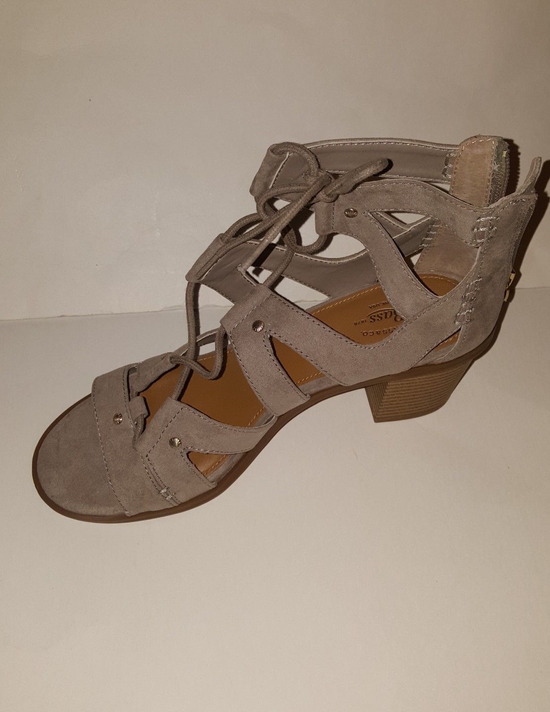 light grey open toe heels