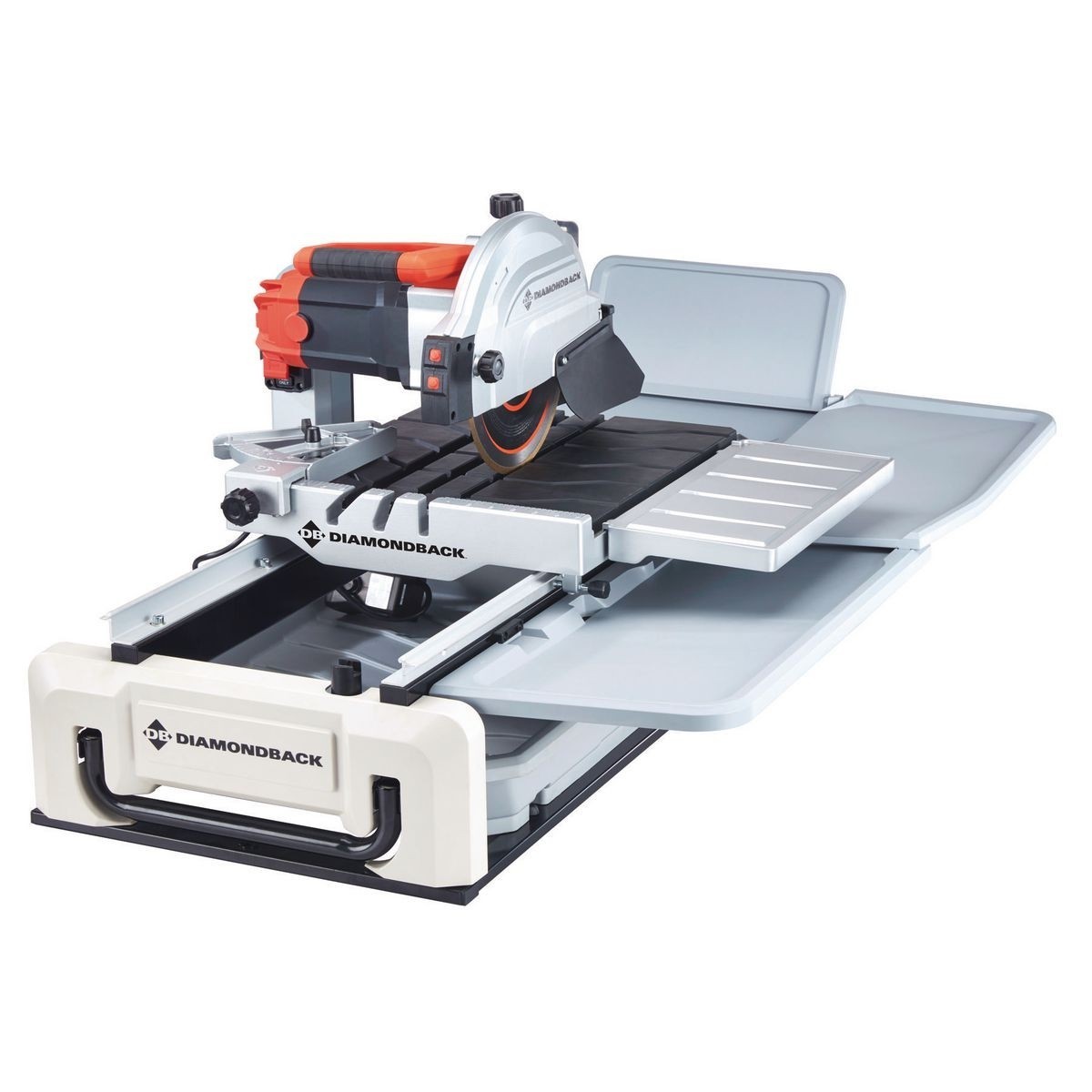 DIAMONDBACK 10 In. 2.4 HP Heavy Duty Wet Tile Saw With Sliding Table ...