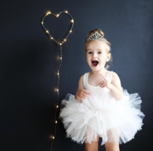 Cute Kids Ballet Tutu Dress Children Grils Dance Dress Leotard White 1-12 - $26.90