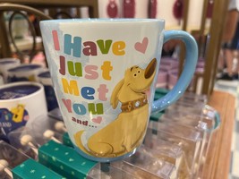 Disney Parks Dug From Up I Just Met You and I Love You Ceramic Mug NEW