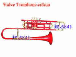  India Bb low pitch brass musical instrument VALVE TROMBONE brass made r... - $226.00