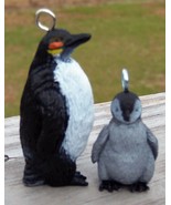 Custom Made Christmas Holiday Ornament Wild Republic King Penguin Set He... - $18.00