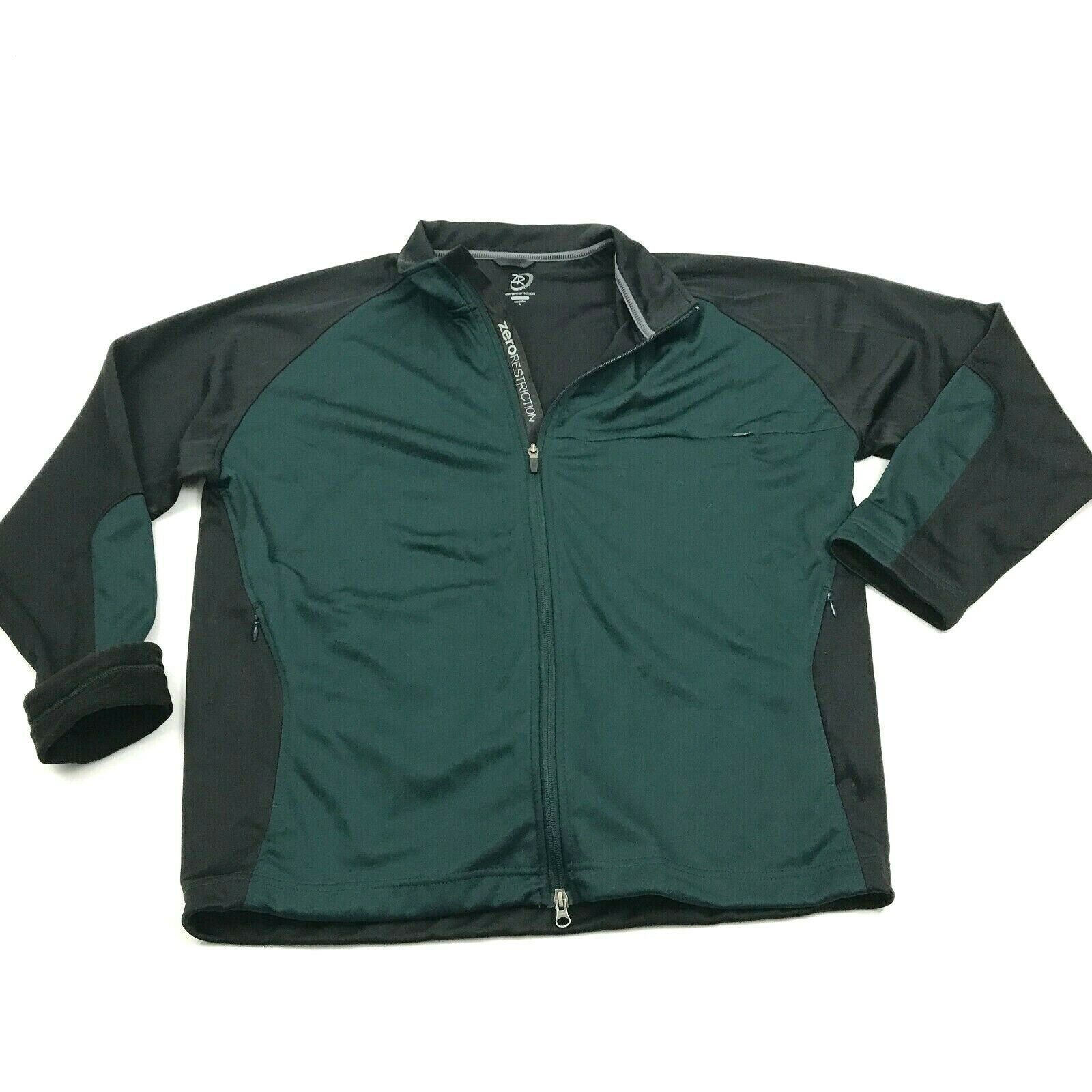 ZR Zero Restriction Tour Series Golf Jacket Men's Size L Green Full Zip ...