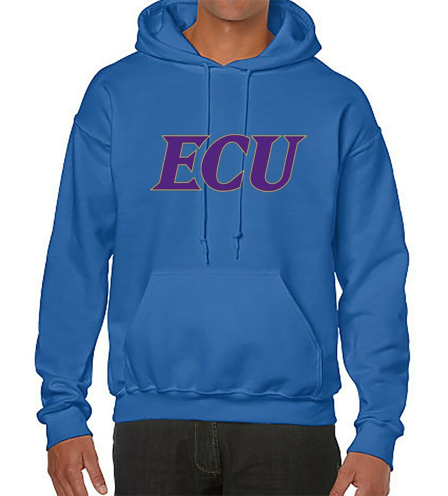NCAA Basketball team hoodie sweater with East Carolina logo comfort