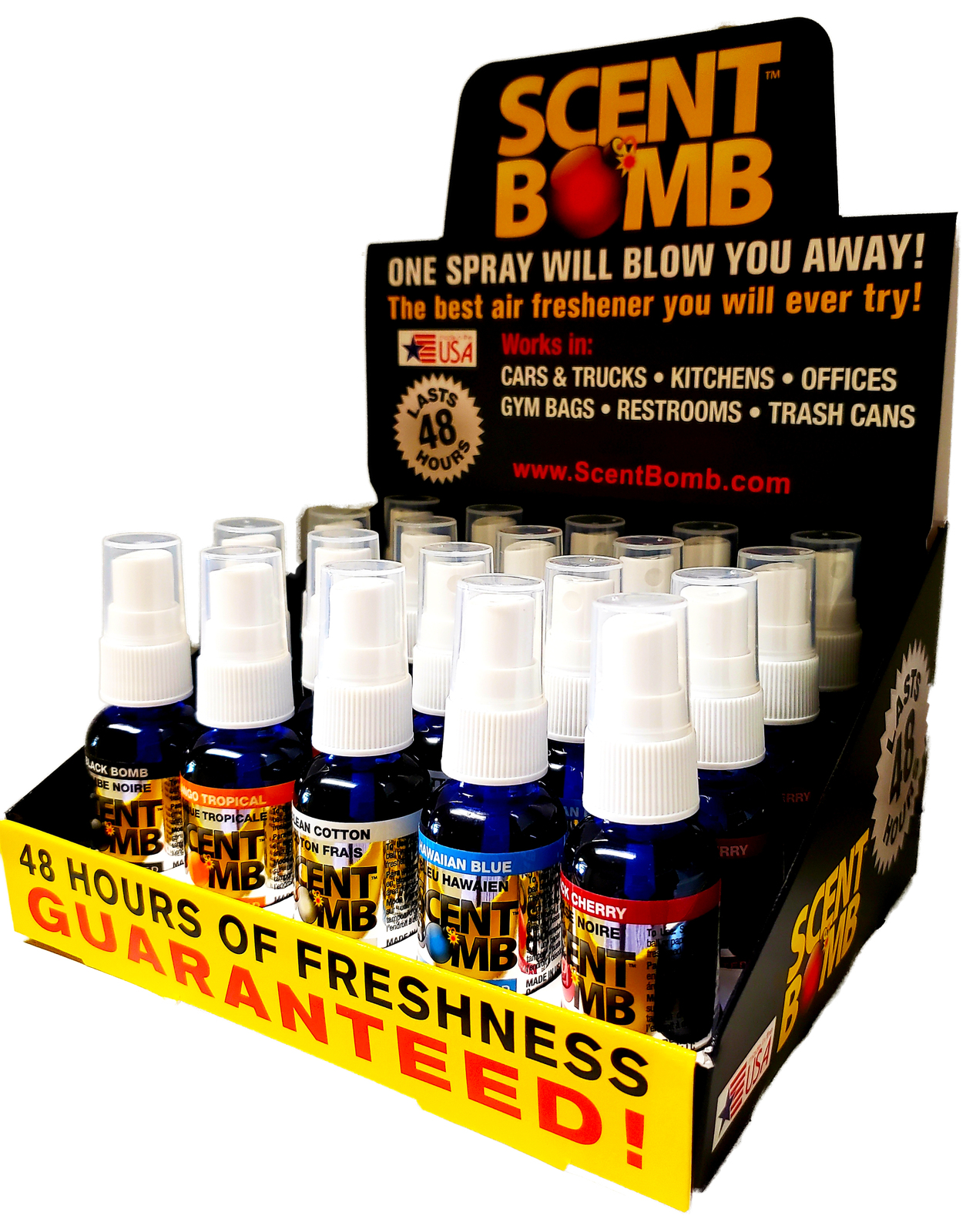 Scent Bomb Air Freshener Assorted Car Truck Home & More 20 Pack