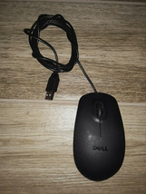 Genuine Dell Wired USB Three Button Optical Scroll Mouse MS111-L 09RRC7 0RGR5X - $12.50