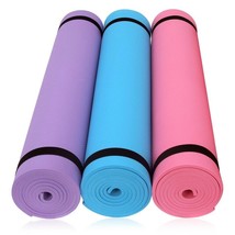 6mm Thick Yoga Mat Exercise Pilates Fitness Meditation EVA Foam Comfort ... - $18.80