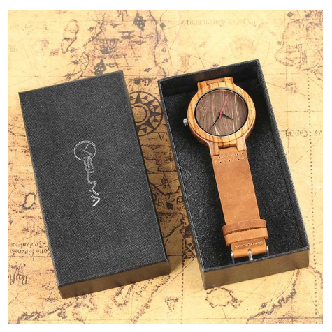 Simple Wooden Watch Men's Nature Bamboo Wood Genuine Leather Casual Women 2