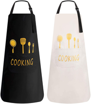 Aprons for Women and Men-Cooking Chef Restaurant Aprons with Pocke and L... - $19.12