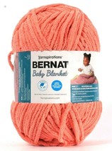 Yarnspirations 10.5 Oz Bernat Baby Blanket 45019 Orange Flamingo Polyester Yarn