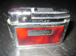 Vintage BENTLEY Compact Art Deco Tortoise Shell Automatic Gas Butane Lighter - $13.99