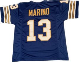 Dan Marino Jersey #13 Miami Unsigned Custom Stitched Teal Football New No  Brands/Logos Sizes S-3XL