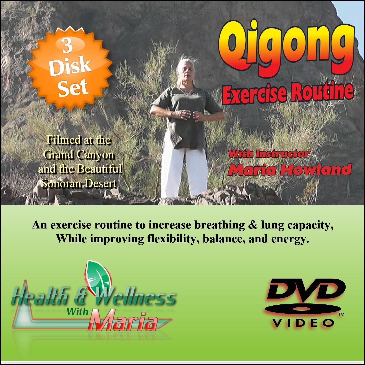 Primary image for "EASY TO FOLLOW QI-GONG" 3 Disk Set, increase Breathing & Stamina