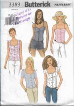 Butterick 3389 Misses Women, Summer Fitted Tops, Plus Sizes 18 20 22  - $15.00