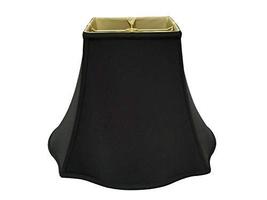 Royal Designs Flare Bottom Outside Square Bell Lamp Shade, Black, 8" x 14" x 11" - $59.95