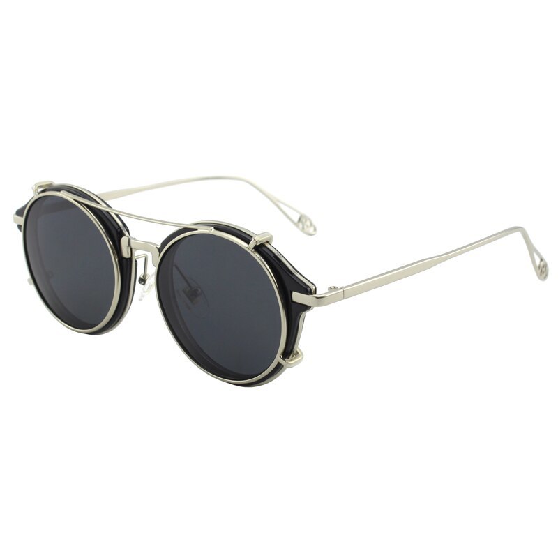 Cgid 2019 Fashion Men Polarized Sunglasses Round Steampunk Removable 