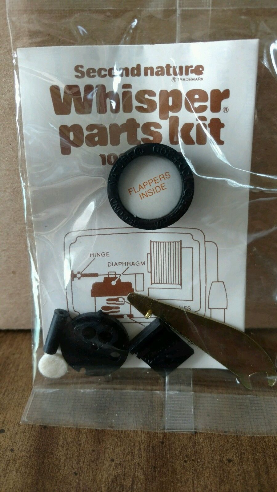 SECOND NATURE WHISPER MODEL 100, 200 AIR PUMP REPLACEMENT PARTS KIT